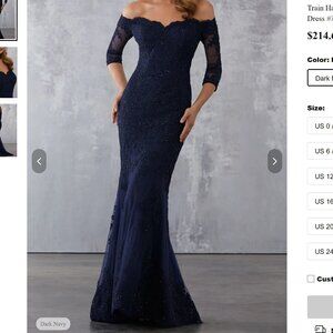 Formal Gown/Mother of Bride/Groom/Prom